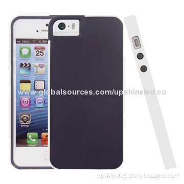 Double Colors Shock Absorbing TPU Cases for iPhone 5/5S, Customized Logos Available